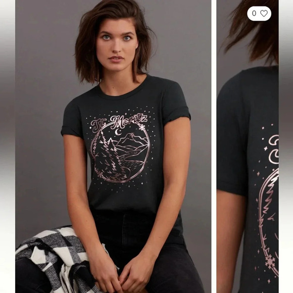 Anthropologie Sol Angeles St. Moritz Graphic Tee - Picture 3 of 4